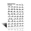 LILIIY Pilates Reformer Chart Poster Home Workout Gym Yoga Studio Decoration Poster Gift for Yoga Lovers (16x24inch-Wooden Framed) view 1