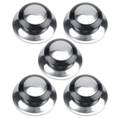 Pot Lid Knobs With Gaskets, 5Pcs Pot Pan Lids Knob Lifting Handle, Home Kitchen Cookware Replacement Parts,For Pot Lids, Pan Lids, Saucepan Lids, pot lid knob heat resistant pan lids cookware lif