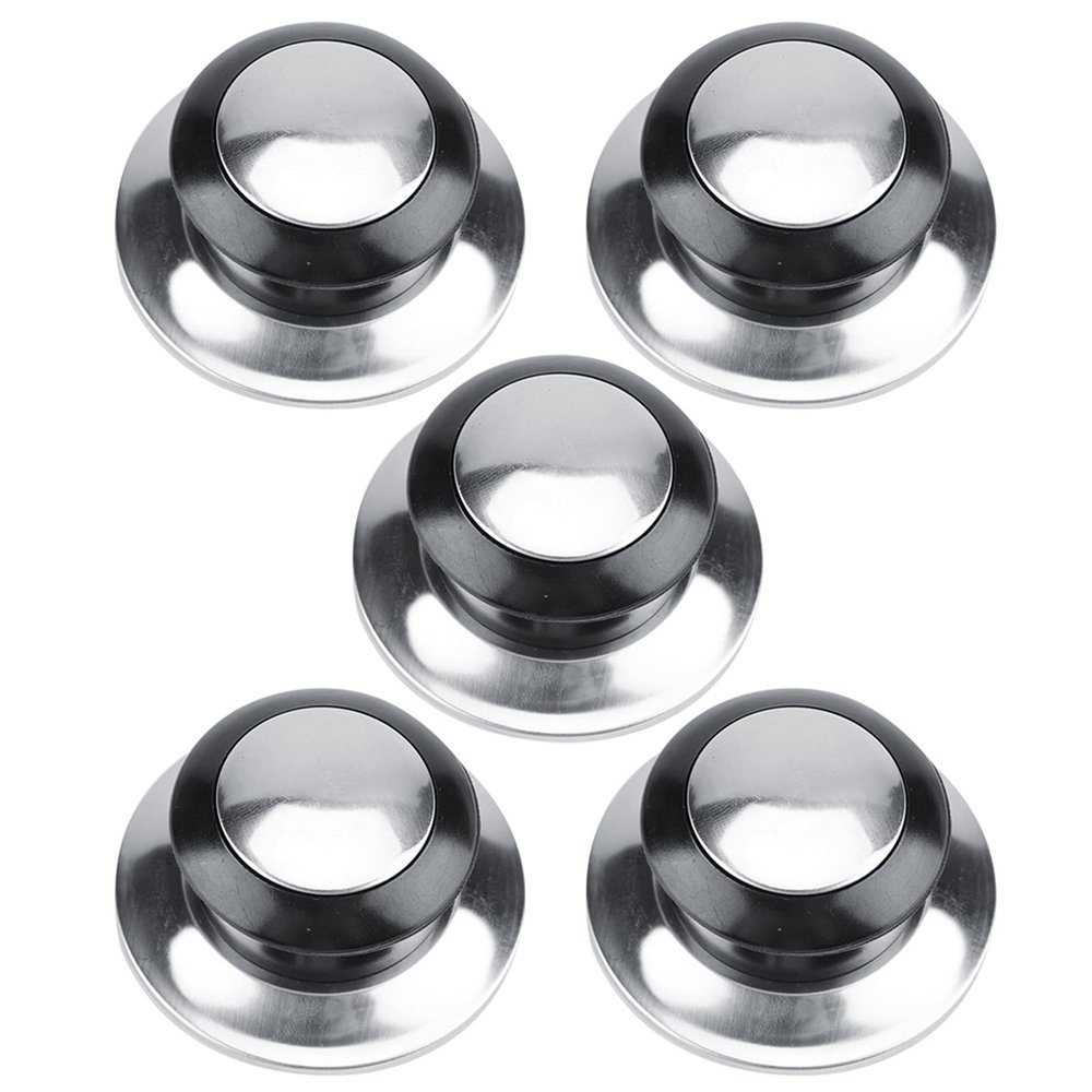 Pot Lid Knobs With Gaskets, 5Pcs Pot Pan Lids Knob Lifting Handle, Home Kitchen Cookware Replacement Parts,For Pot Lids, Pan Lids, Saucepan Lids, pot lid knob heat resistant pan lids cookware lif