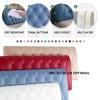 Leather Headboard Cushion Large Bolster Reading Pillow Lumbar Support Back Bed Rest Wedge Pillow for Day Bed Bunk Bed with Removable Cover,C,No headboard California King 71" view 2