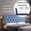 Leather Headboard Cushion Large Bolster Reading Pillow Lumbar Support Back Bed Rest Wedge Pillow for Day Bed Bunk Bed with Removable Cover,C,No headboard California King 71" view 4
