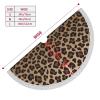 Christmas Tree Skirt with Tassel Funny Leopard Animal Print Xmas Halloween New Year Party Decor Tree Skirt 36" view 3