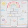 Well Woven Kids Collection Hopscotch Rug Playmat Grey Multicolor 5' x 7' Area Rug view 3