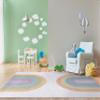 Well Woven Kids Collection Rainbow Watercolor Multicolor 5' x 7' Area Rug view 4