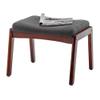 Convenience Concepts Designs4Comfort Accent Ottoman Stool, Dark Gray Fabric/Espresso view 4