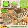 Vmiapxo 50 Pcs Small Natural Pulp Fiber Berry Baskets, 1/2 Pint view 2