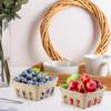 Vmiapxo 50 Pcs Small Natural Pulp Fiber Berry Baskets, 1/2 Pint view 4