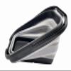 SAMMART 12L (3.1 Gallon) Collapsible Rectangular Handy Basket/Bucket/Multiuse Foldable Water Pail for Camping, Fishing (Black/Alloy Grey) view 3