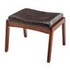 Convenience Concepts Designs4Comfort Natalie Accent Ottoman Stool, Espresso Faux Leather/Espresso view 1