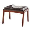 Convenience Concepts Designs4Comfort Natalie Accent Ottoman Stool, Espresso Faux Leather/Espresso view 4