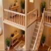 2 Pcs Wooden Dollhouse Handrails, 1/12 Scale Miniature Stairs Accessories, Unfinished Wood Fence Trim Parts Furniture Building Kit Model House Decor view 4