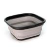 SAMMART 5.5L (1.4 Gallons) Collapsible Tub - Foldable Dish Tub - Portable Washing Basin - Space Saving Plastic Washtub (Black/Alloy Grey) view 1
