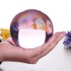 30mm-100mm Crystal Ball Quartz Glass Pink Ball Spheres Glass Ball Photography Balls Crystal Craft Decor Feng Shui,100mm,Crystal Base view 1