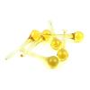 16X60MM/20X80MM Yellow Raindrops Crystal Chandelier Parts Lamp Glass Hanging Pendants Crystal Beads Curtain Accessories,20x80mm 10pcs view 4