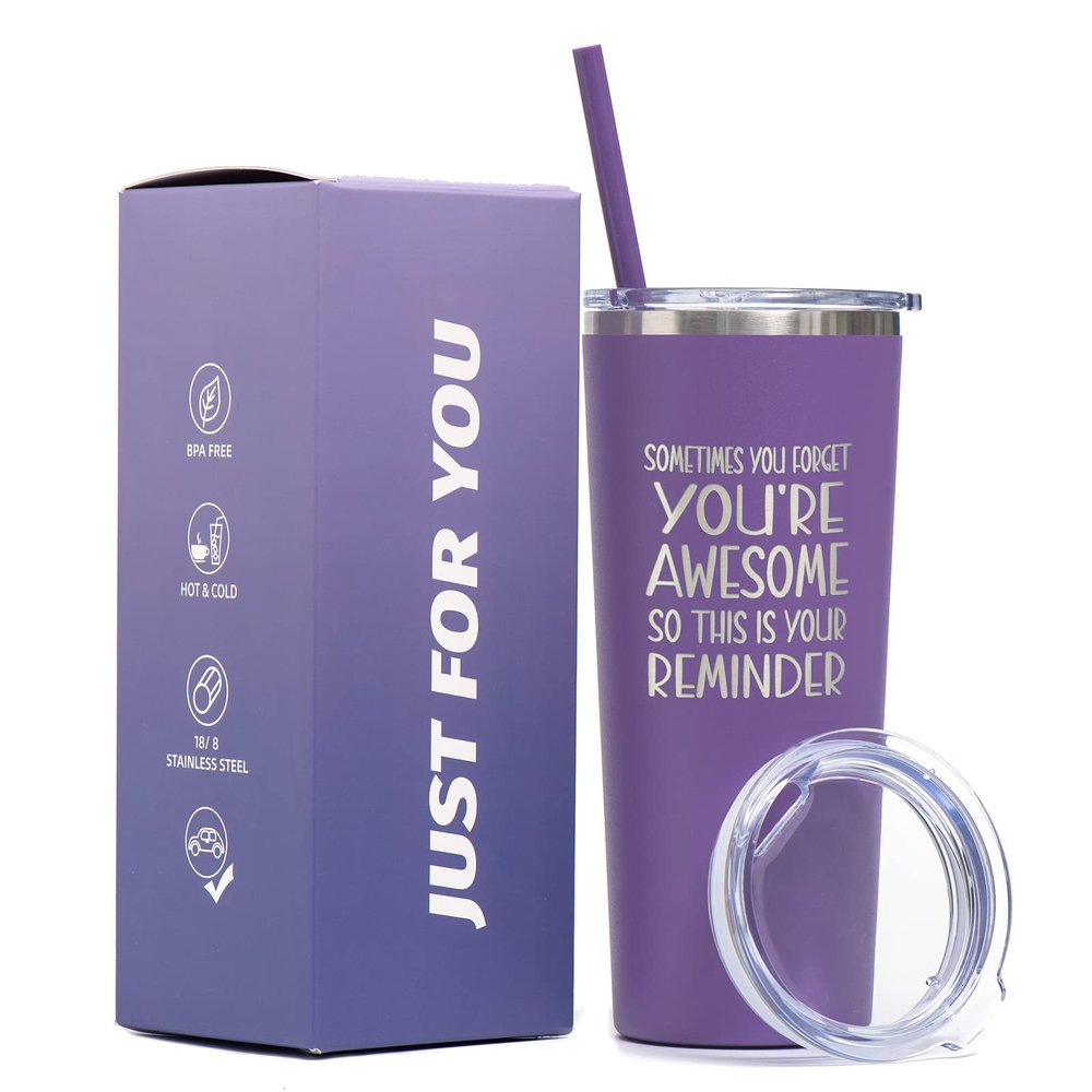 Inncup Birthday Gift for Women Friends Female, Thank You & Inspirational Gifts, Birthday Presents for Friend,Her,Coworker,Employee-22 Oz Stainless Steel Tumbler
