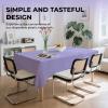 6 Pack Premium Disposable Plastic Tablecloth 54" x 108" Party Table Cloths Disposable for 6 to 8 Foot Tables Indoor or Outdoor Parties Birthdays Weddings Christmas Anniversary Buffet Table (Purple) view 3