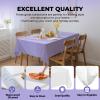 6 Pack Premium Disposable Plastic Tablecloth 54" x 108" Party Table Cloths Disposable for 6 to 8 Foot Tables Indoor or Outdoor Parties Birthdays Weddings Christmas Anniversary Buffet Table (Purple) view 4