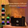 Upgraded 7 Color Flame Fireplace Air Aroma Essential Oil Diffuser,USB Personal Desktop Noiseless Cool Mist Humidifier with Auto-Off Protection for Home,Office, Gift (Black) view 3