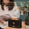 Upgraded 7 Color Flame Fireplace Air Aroma Essential Oil Diffuser,USB Personal Desktop Noiseless Cool Mist Humidifier with Auto-Off Protection for Home,Office, Gift (Black) view 4