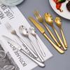 60 Piece Gold Flatware Set for 12 Durable Stainless Steel Silverware Sets Nice Weight Mirror Polished Kitchen Weeding Restaurant Tableware Utensil Spoons Knifes Forks Set Dishwasher Cutlery Set view 3