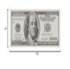 Well Woven Money Collection Hundred Dollar Bill Collage Rug Green (2006 Version) Runner 3'11" x 9'10" Area Rug view 2