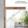 Closet Rod Bracket, Heavy Duty Shelf Bracket with Rod Holder, 10.9X 10.2 inch White Closet Rod Support Wall Mounted Clothes Hanger Pole Support Hooks, 2 Pack view 2