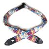 American Flag Guitar Strap, USA, Genuine Leather Ends, Includes 2 Strap Locks & 1 Pick. Adjustable Strap, For Bass, Electric & Acoustic Guitars Gift for Guitar Players Men, Women & Kids view 3