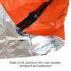 hoopoocolor Emergency Sleeping Bag, Reusable Waterproof Windproof PE Aluminum Film Material Outdoor Survival Bag, Tear Resistant Lightweight Saving Space for Camping Traveling view 2