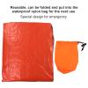 hoopoocolor Emergency Sleeping Bag, Reusable Waterproof Windproof PE Aluminum Film Material Outdoor Survival Bag, Tear Resistant Lightweight Saving Space for Camping Traveling view 3