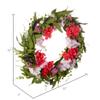 Vickerman 22" Artificial Light Pink and Coral Mixed Floral Wreath view 2