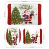 3 Pieces Christmas Santa Claus Snowflake Tree Red Bathroom Rug Set Soft Foam Non Slip Bath Mats Sets Toilet Contour Mat Lid Cover for Bathtub Shower and Bathroom Decor 20"x30" view 2