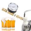 Beer Brew Adjustable Pressure Relief Valve, 0-15psi CO2 Regulator Ball Lock Connector with Gauge for Home Brewing Beer view 4