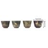 4 Pcs Ceramic Mugs, Japanese Tea Cup Retro Tea Mugs In Chinese Japanese Kung Fu Tea Heat Sake Mugs Tea Cup Set with Box for Drinking(02) view 4