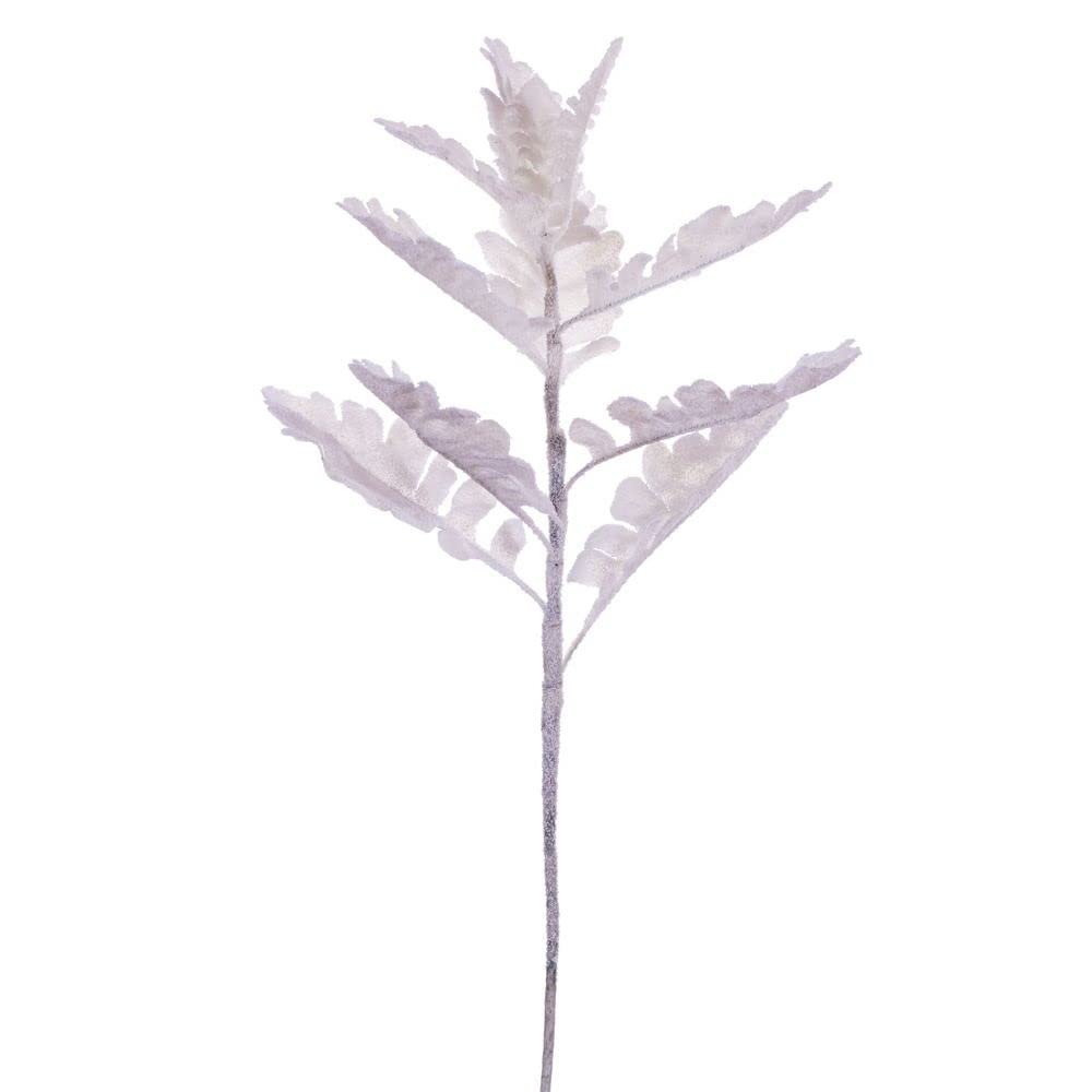 19" White Dusty Miller Snowy Spray