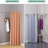 YLZBA L Shaped Curved Shower Curtain Rod No Drilling for Bathroom Bathtub Corner Adjustable Extendable Stainless Steel Bathroom Curtain Hanger Pole Bath Curtain Rail Bar Pole view 2