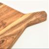 Affinity Decor Organic Acacia kitchen Cutting Chopping Board Platter Wine Holder with Handles for Butcher Block Cheese and Vegetables Fruit & Salad (Funnel Board 13"L x 8"W) view 3