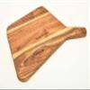 Affinity Decor Organic Acacia kitchen Cutting Chopping Board Platter Wine Holder with Handles for Butcher Block Cheese and Vegetables Fruit & Salad (Funnel Board 13"L x 8"W) view 4