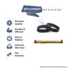 Replacement Part for Kirby Vacuum Cleaner Brush Roll Beater Bar Delicate Carpet G5 G6 Diam with Free 2Belt # Compare to Part 159398A, 301289S, 301289 view 2
