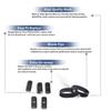 Replacement Part for Kirby Slide Adjusting Wedge 5Pk with Free 2 Belts # Compare to Part 179489S, 301289, 301289S view 3