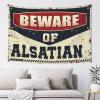 gaeruite Small Wall Tapestry Beware of Alsatian Tapestry Outdoor Bar Decor Garage Decor for Men (Size : 75X100CM) view 1