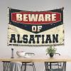 gaeruite Small Wall Tapestry Beware of Alsatian Tapestry Outdoor Bar Decor Garage Decor for Men (Size : 75X100CM) view 3