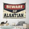 gaeruite Small Wall Tapestry Beware of Alsatian Tapestry Outdoor Bar Decor Garage Decor for Men (Size : 75X100CM) view 4