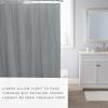 Bath Bliss 2 Pack PVC Heavy Weight Shower Curtain Liner | 4G | 70" x 72" | Rust Resistant Copper Grommets | Magnetic Hem | Silver view 2