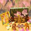 Decorative Poojan Samagri Kit with Roli, Moli, Akshat, Ganesh Idol for Navratri | Diwali | Festival by Indian Collectible view 2