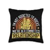 Amateur Geology Rock Collector Mineral Hunter Gift Funny Hunting Geologist Rock Hunter Rockhounding Retro Throw Pillow, 16x16, Multicolor view 1