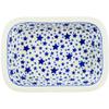 Polmedia Polish Pottery Rectangular Baker - Starlight Pattern Handmade in Boleslawiec Poland by Ceramika Artystyczna + Certificate of Authenticity view 2
