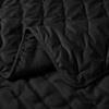 Royal Tradition Velvet Black Fluffy Coverlets, Queen Oversized 3pc Quilt Set (92-Inch Wide x 96-Inch Long) All Seasons Bedspread with Embroidered Mini Dots view 2