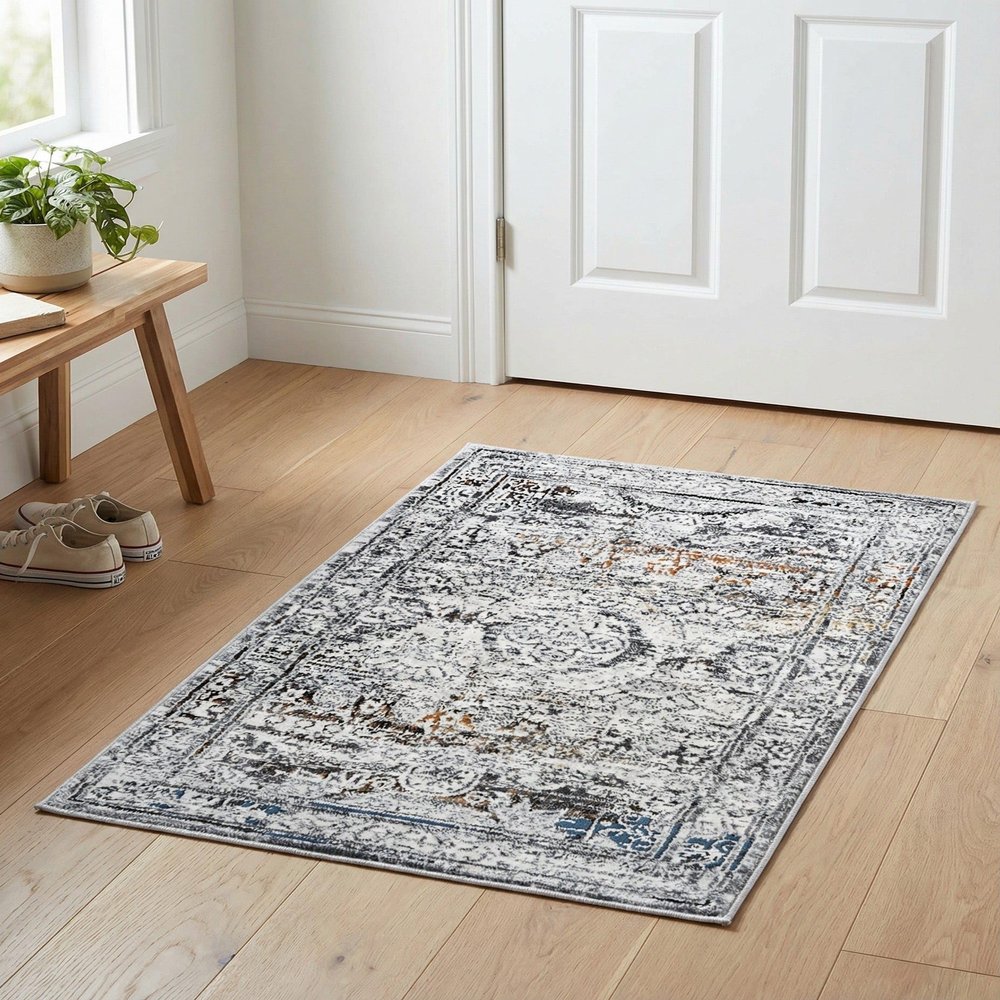 Rugs.com - Finsbury Rug 2' x 3' Multi Modern High Pile Rug Perfect for Entryways, Kitchens, and Small Bedrooms