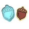 Acorn Cookie Cutter & Stamp #1 (6 in Tall X 4.44 in Wide) view 1