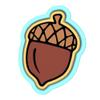 Acorn Cookie Cutter & Stamp #1 (6 in Tall X 4.44 in Wide) view 3